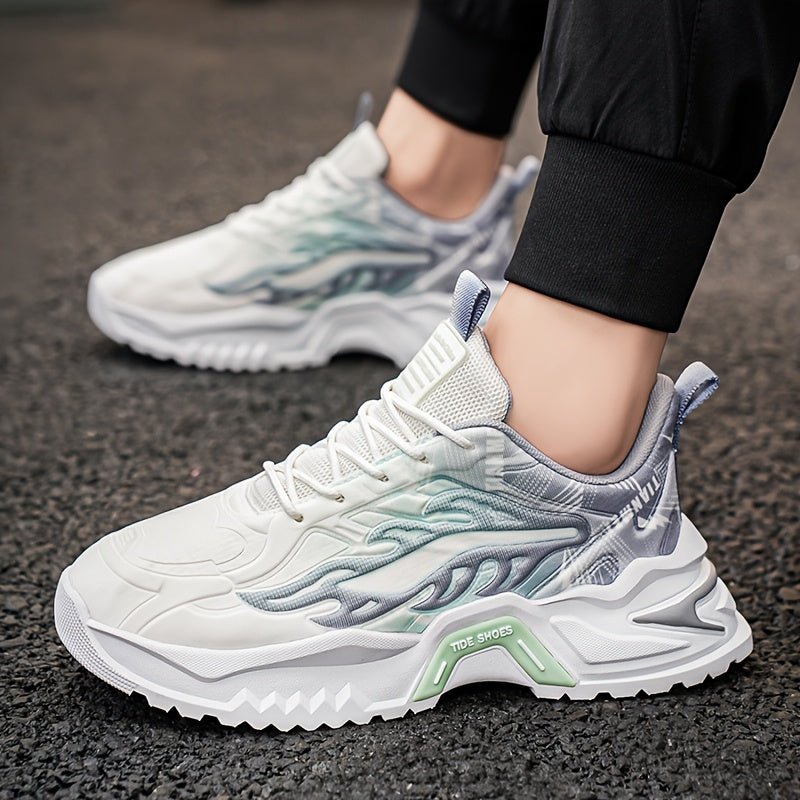 Men's Low-Top Skate Shoes - Breathable PU/Fabric Upper, EVA Cushioned Insole  Durable PVC Sole - Lace-Up Design with Letter Print/Stripes/Solid Colors for Urban Streetwear  Casual Wear
