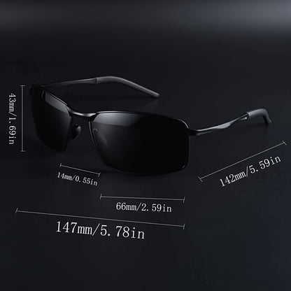 Men's Polarized UV400 Stainless Steel Driving Sunglasses