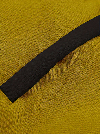 Men's 'BROOKLYN' Pattern Color Blocking Hooded Jacket, Casual Preppy Style Coat For Spring And Autumn Outdoors As Gift