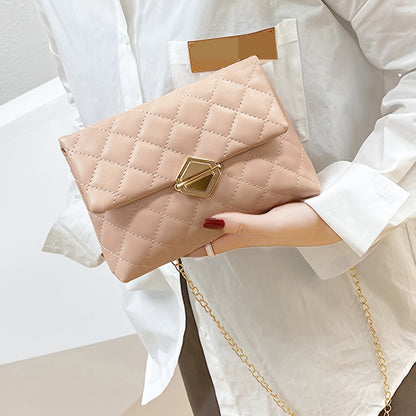 Versatile Rhombus Crossbody Women's Bag Fashion Vintage Chain Shoulder Bag Handbag