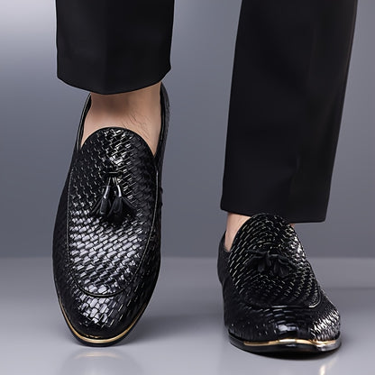 Men's Casual Slip-On Low Top PU Shoes for All Seasons