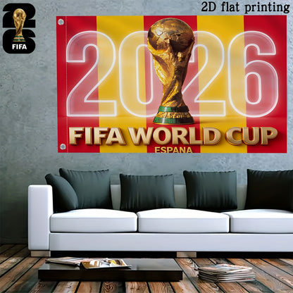 2026 FIFA World Cup Square Polyester Flag for Fans & Events