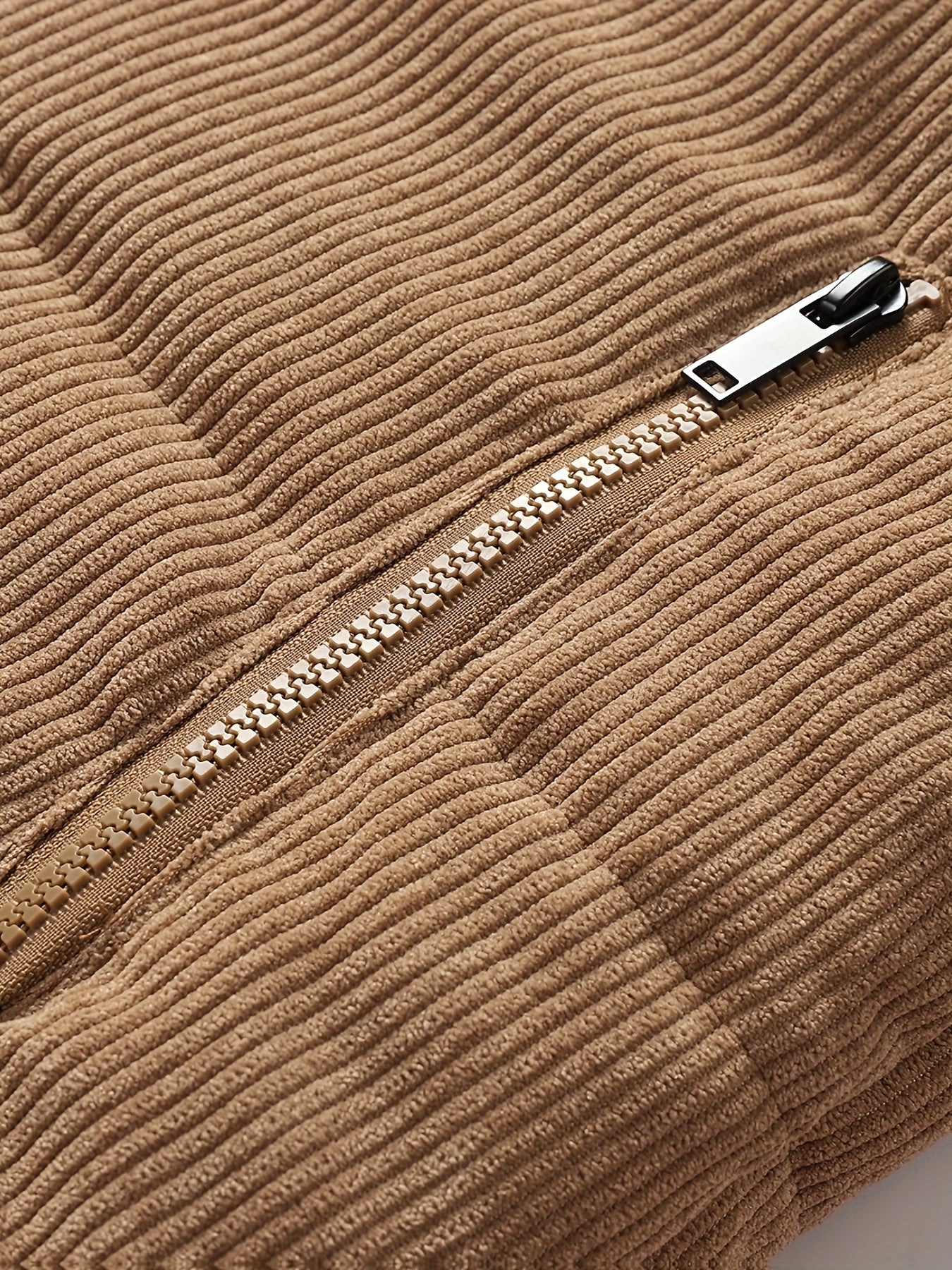 Men'S Heavyweight Winter Jacket - Thermal Insulated Cold Weather Coat with Full-Zip Closure, Front Zipper Pocket - Brown Outer Shell for Everyday & Formal Use - Non-Stretch Fabric Construction - Fall/Winter Outerwear, Winter