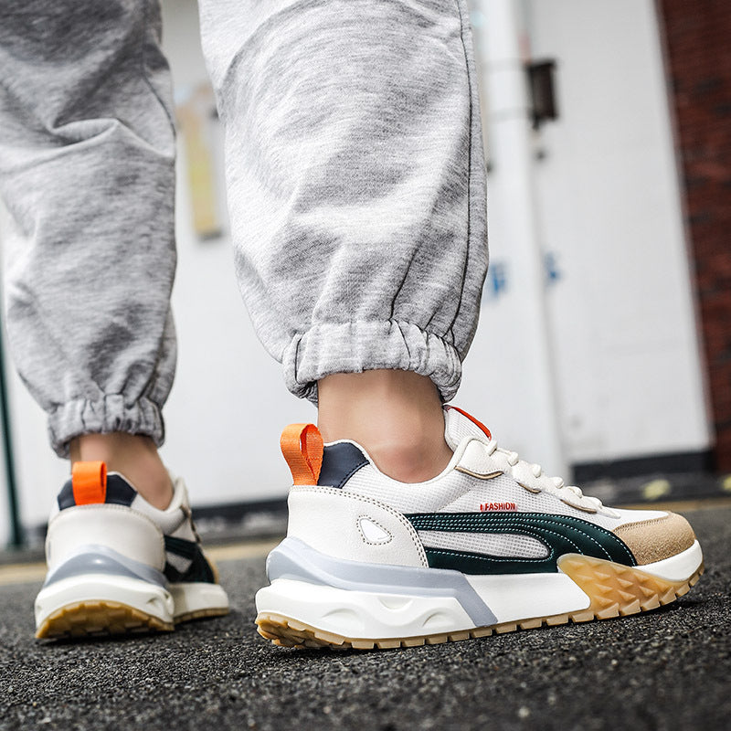 Men's Casual Sports Sneakers with Lightweight PU Sole