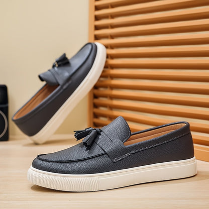 Men's Low-Top Slip-On Casual Sneakers with Tassels