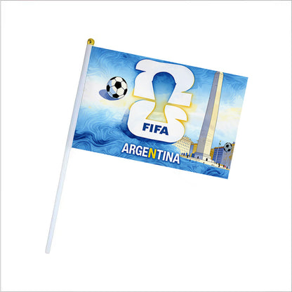 Argentina Obelisk Football Fan Flag for 2026 World Cup