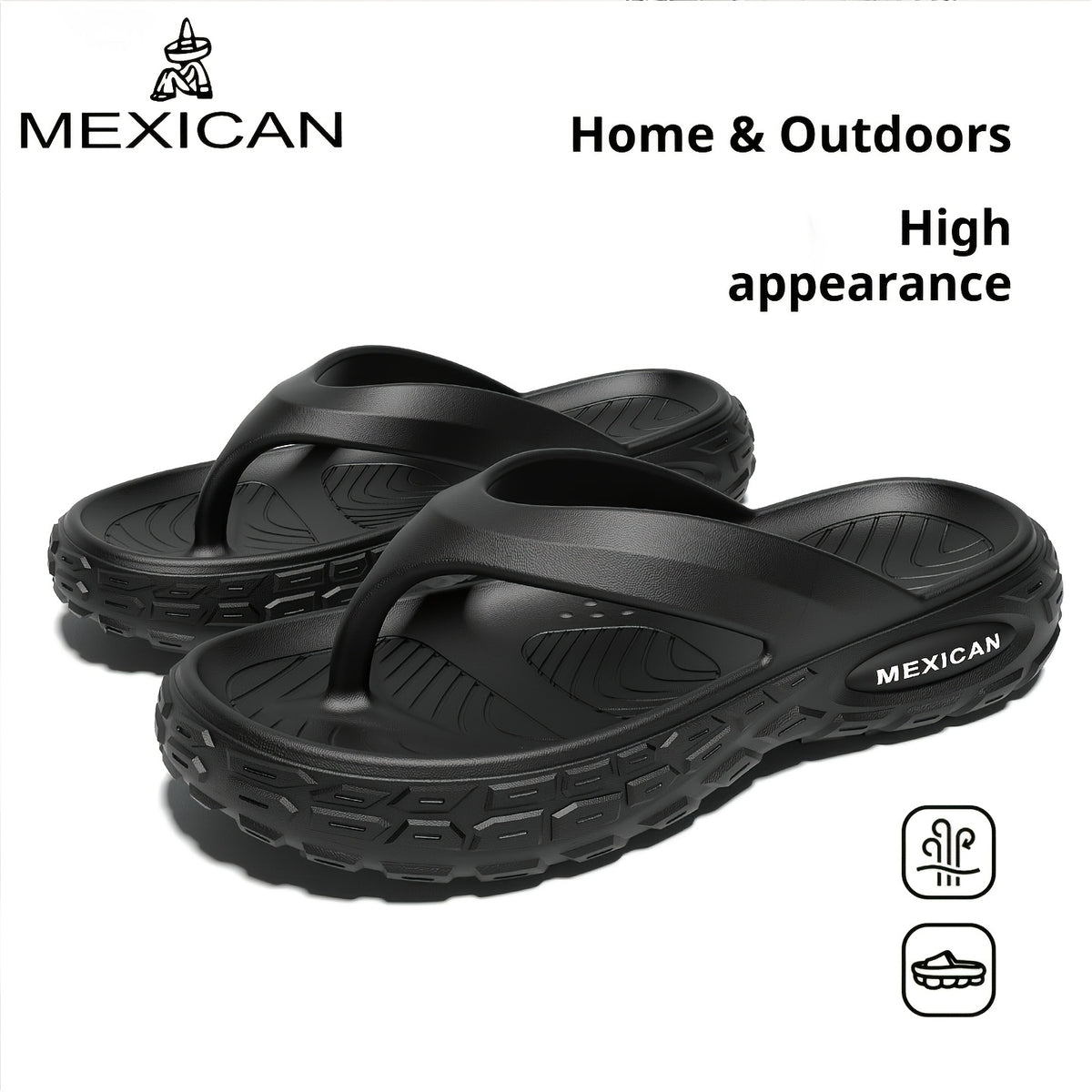 Men's Lightweight Casual EVA Slippers - Non-Slip, All-Season