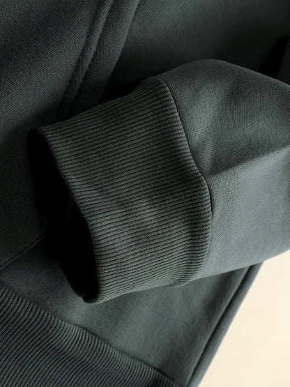 Men'S Heavyweight Hooded Sweatshirt with Santa Claus & Santa Hat Print - Thick Winter Pullover, Long Sleeve Hooded Sweater for Christmas, Halloween, New Year'S - Cozy Cold Weather Clothing For Men, Couples, Family - Ideal Hol