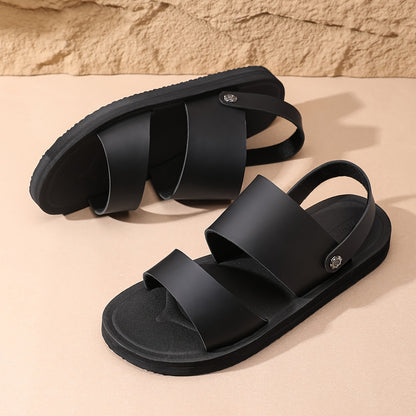 Men's Casual Double-Strap Sandals with Non-Slip Soft Sole