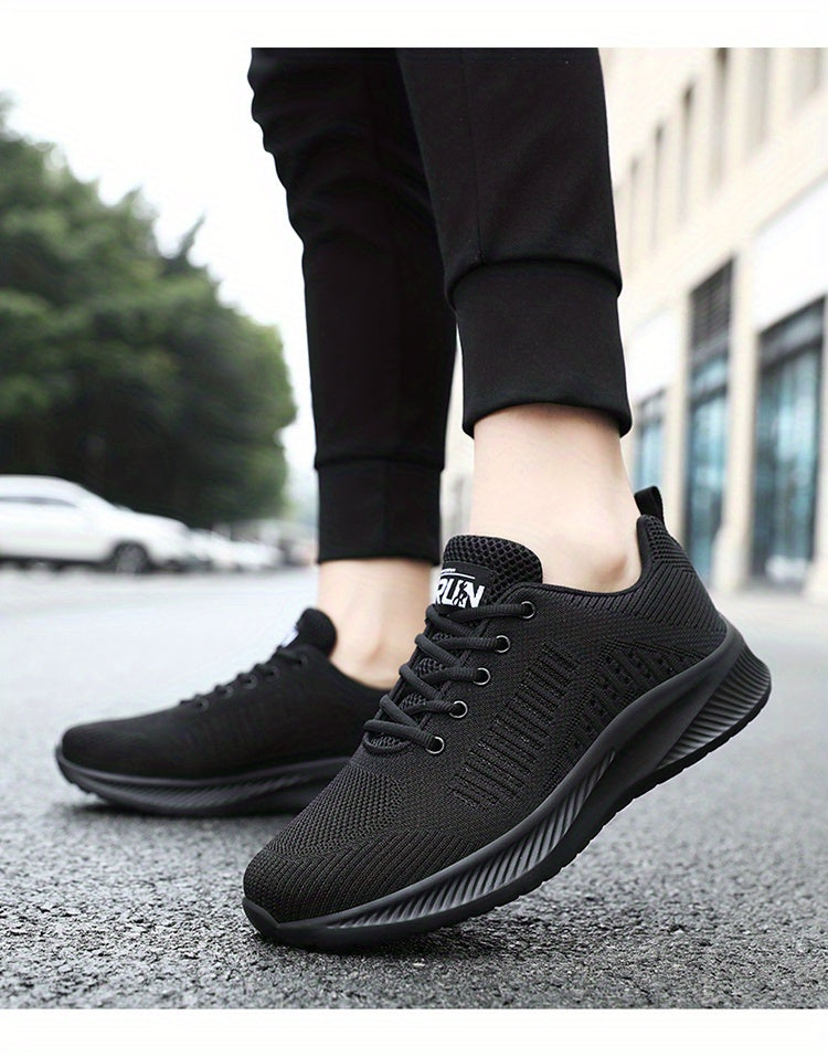 Men's Summer Lightweight Odor-Resistant Breathable Sneakers - Minimalist Lace-Up Training Shoes Suitable for Running, Gym & Casual Wear - Neutral Cushioning, Upper & Sole, Spring/Fall Transition Athletic Footwear - ayq