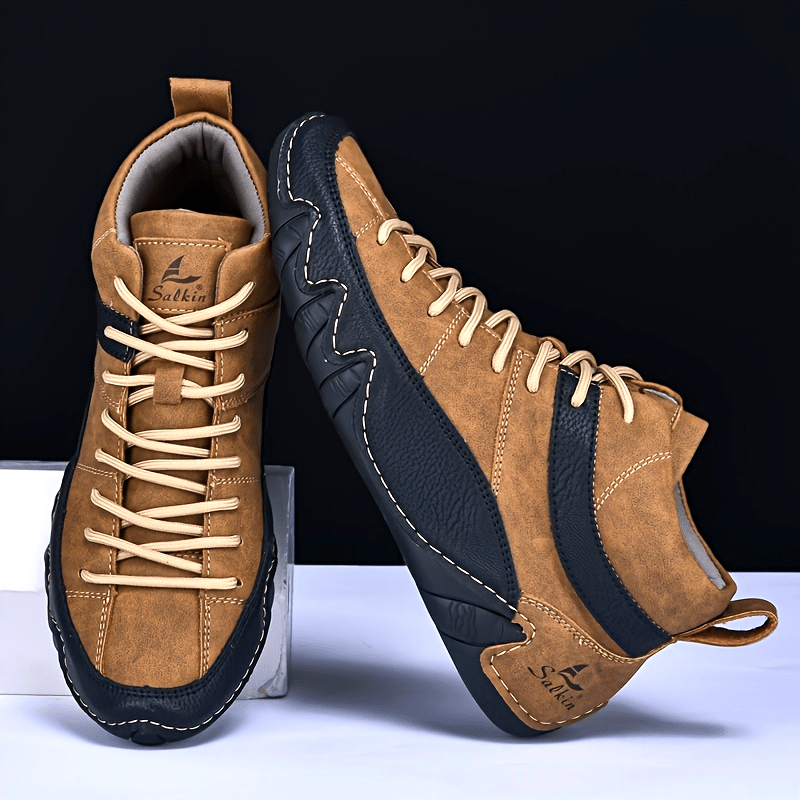 Men's Casual Ankle Boots Comfortable All-Season Walking Shoes