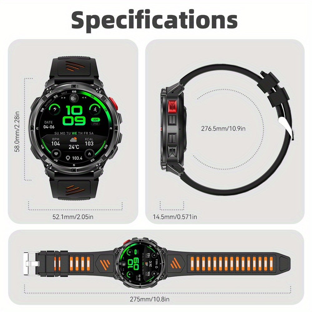 2026 Men’s Smart Watch 1.7” HD Display, 120+ Sports Modes