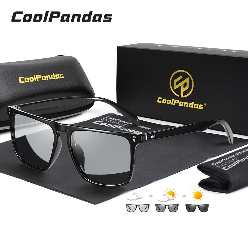 Photochromic Full Rim Sunglasses for Men and Women, UV Protection