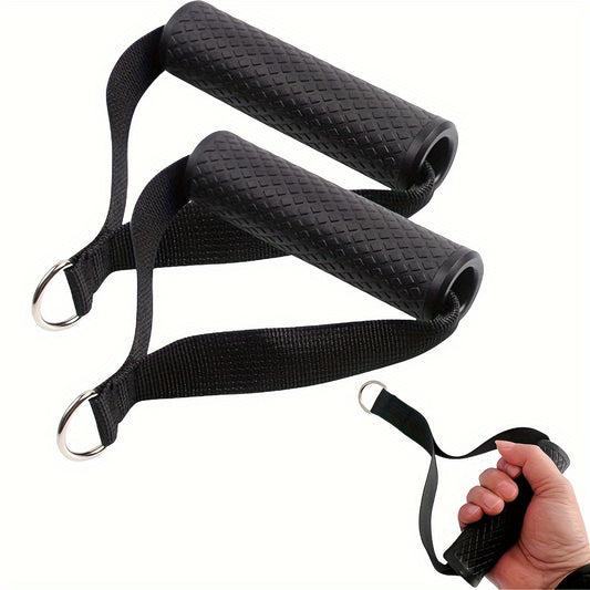 2pcs Gym Resistance Band Handles with Anti-Slip Grip