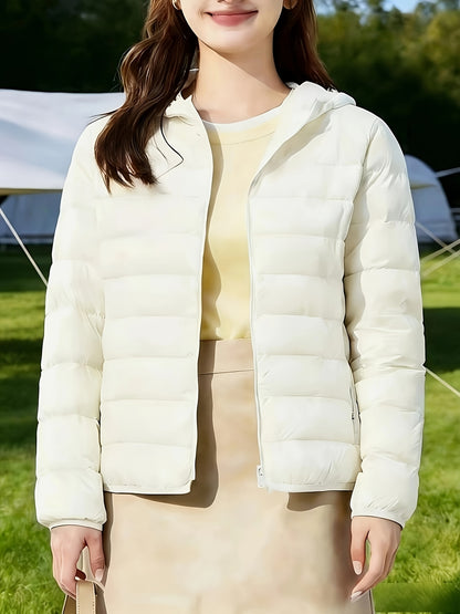 Trendy Women's Lightweight Hooded Jacket for Fall and Travel