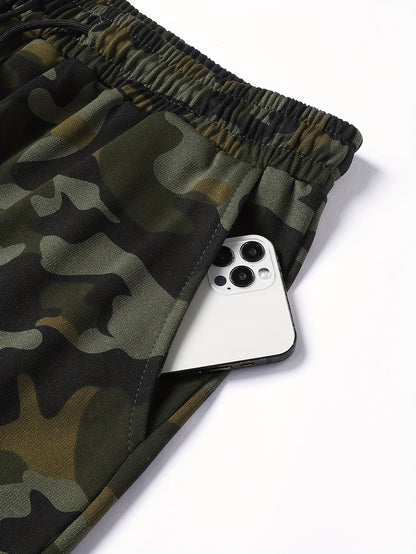 Men'S Camouflage Short Sleeve T-Shirt & Pants Set - Breathable, Quick-Dry Knit Fabric, Casual Style, Regular Fit, Ideal for Outdoor Activities, Hiking, and Fishing, Outdoor Clothing | Casual Style | Comfortable Fit