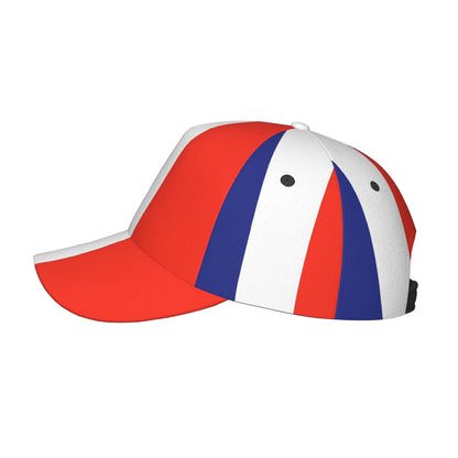 French Flag Baseball Cap Unisex Casual Street Style Lightweight Hat