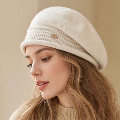 Women's Lightweight Korean Style Beret Hat - Warm & Stylish