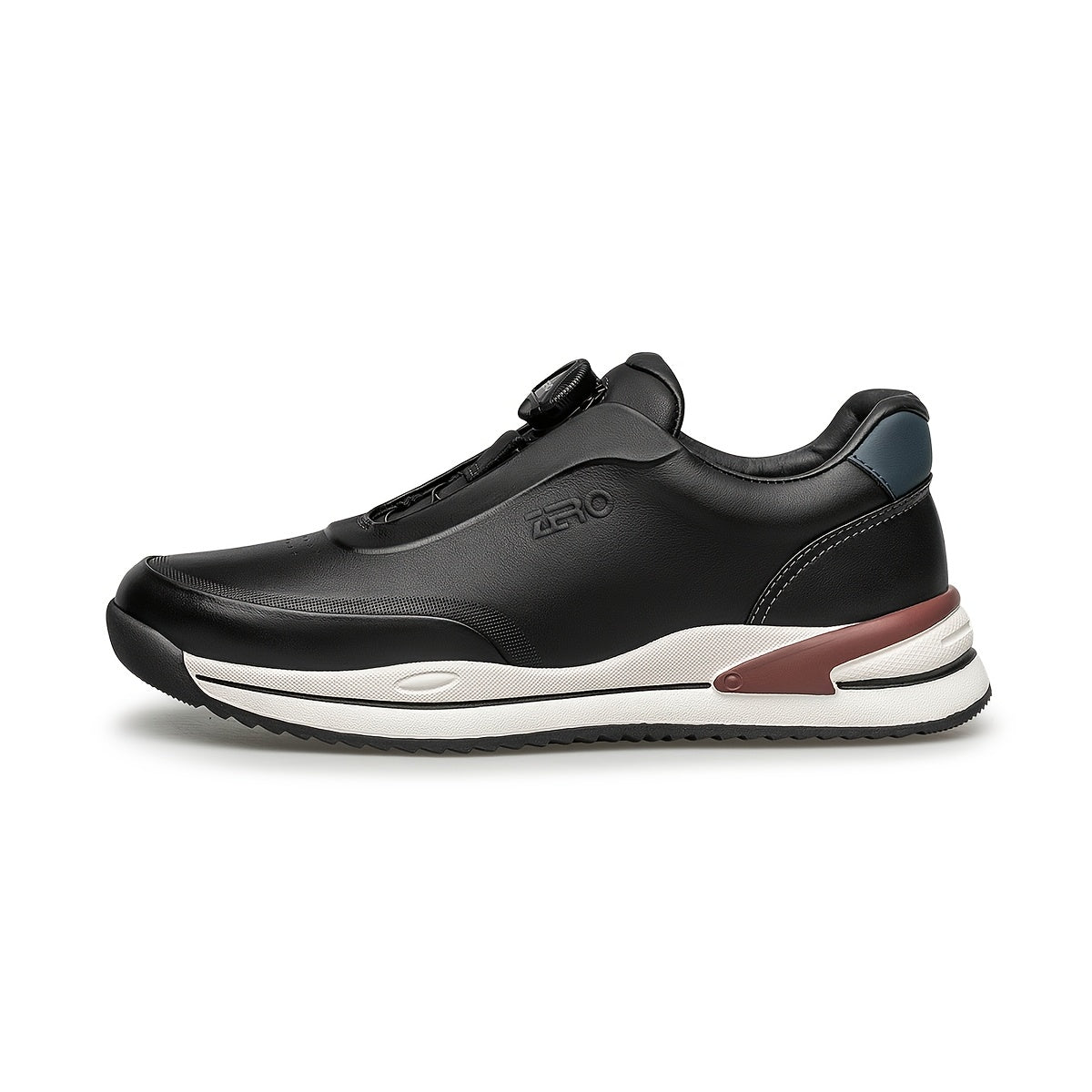 Men's Lightweight Casual Leather Shoes with Cushioning Slip-On