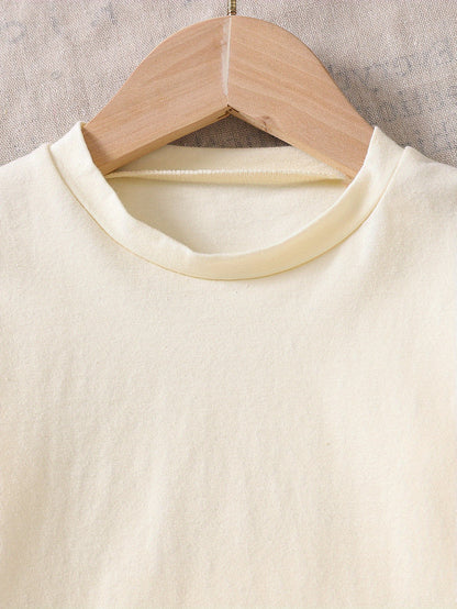 Boys' Space-Themed Cotton Tee & Jogger Set for Spring/Fall