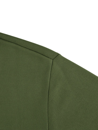 Men's Solid Color Lined Workwear Shirt Jacket with Snap Buttons