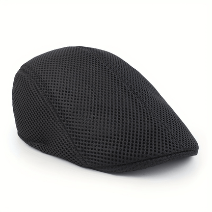 Men's Lightweight Breathable Mesh Beret Cap - Casual Summer Hat
