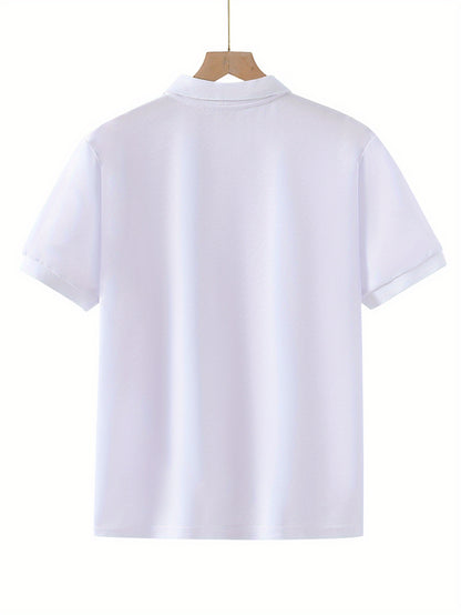 Teen Summer Polo Shirt with Lightning Pattern - Casual Fit