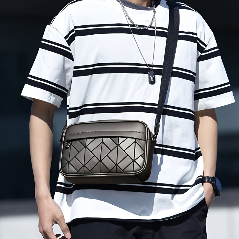 Men's Crossbody Bag with Adjustable Strap - Sleek Minimalist Purse, Spacious Interior for Everyday Commute, Formal  Casual Outings - Durable Crossbody Backpack for Men