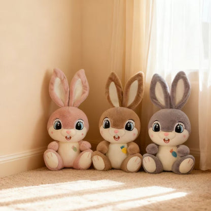Charming And Delightful Plush Rabbit Toys for Cross-Border Gifting, Featuring Large-Eyed Adorable Rabbit Dolls, Cartoonish Long-Eared Bunnies, Perfect As Birthday And Holiday Presents for Girls
