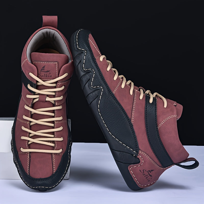 Men's Casual Ankle Boots Comfortable All-Season Walking Shoes