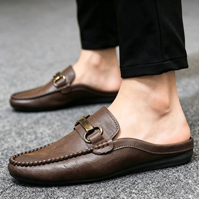 Men's Slip-On Loafers Soft Sole Casual Moccasins Brown Black