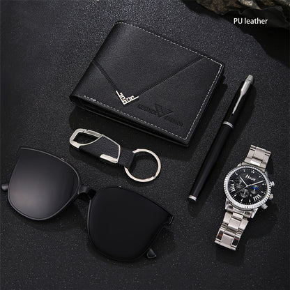 5pcs Fashionable and Versatile Men's Wallet Set, the Perfect Holiday Gift for Him