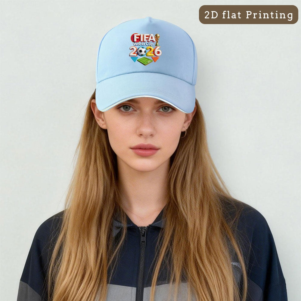 Unisex FIFA 2026 Baseball Cap with Cartoon Sports Design