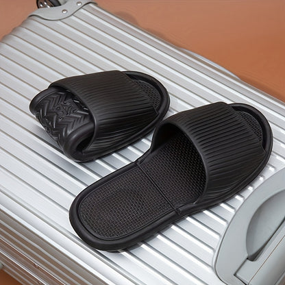 Unisex EVA Casual Summer Slippers with Non-Slip Ribbed Sole