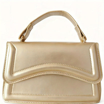 Fresh and trendy small square bag, one shoulder crossbody bag, youthful and sweet style, magnetic buckle closure bag, solid color, internet famous and popular bag