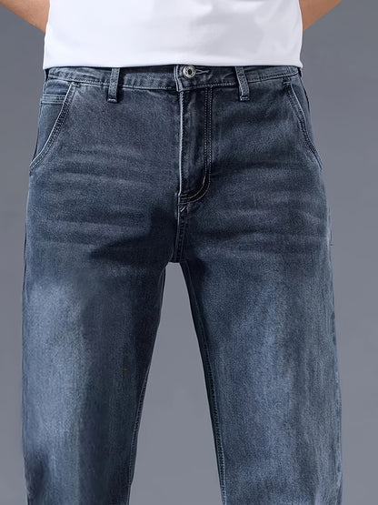 Teen Boys' Loose Preppy Denim Jeans All-Season Casual Wear