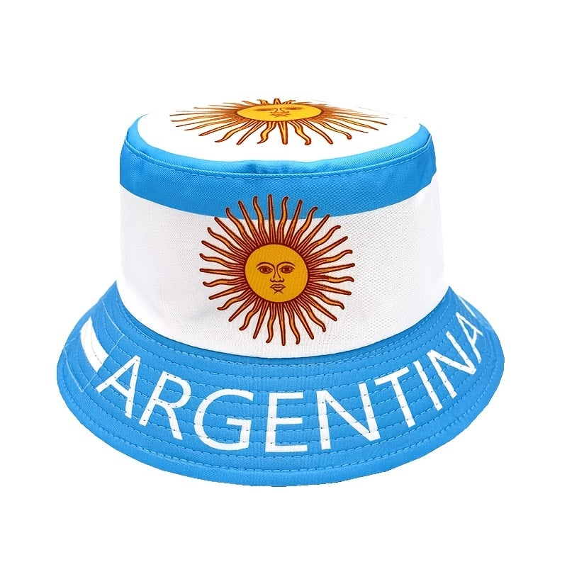 Men's Argentina Flag Bucket Hat - Lightweight, Wide Brim, Casual Outdo