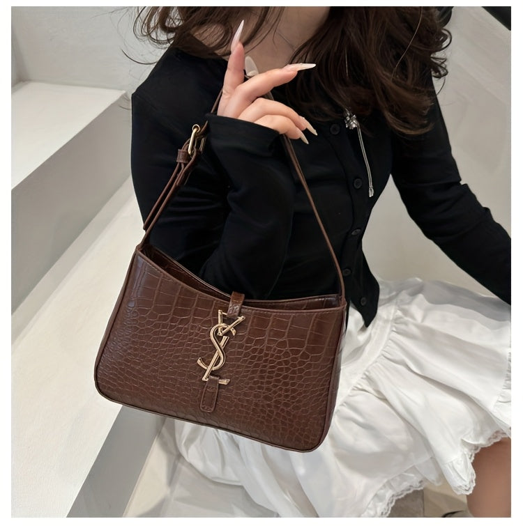 Fashionable and Trendy Single-shoulder Bag, 2025 Summer New Style, Elegant and Minimalist Niche Design Small Square Bag