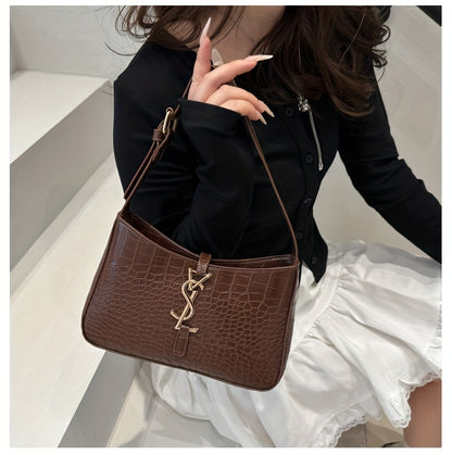 Fashionable and Trendy Single-shoulder Bag, 2025 Summer New Style, Elegant and Minimalist Niche Design Small Square Bag