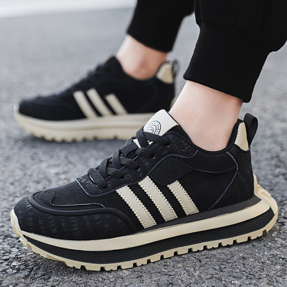 Men'S Casual Sneakers - Comfortable, Non-Slip, All-Season Footwear with Lace-Up Closure, Stylish Brown and Teal Design, Everyday Walking Shoes Stylish Casual Shoes Laceup Construction, Casual Shoes
