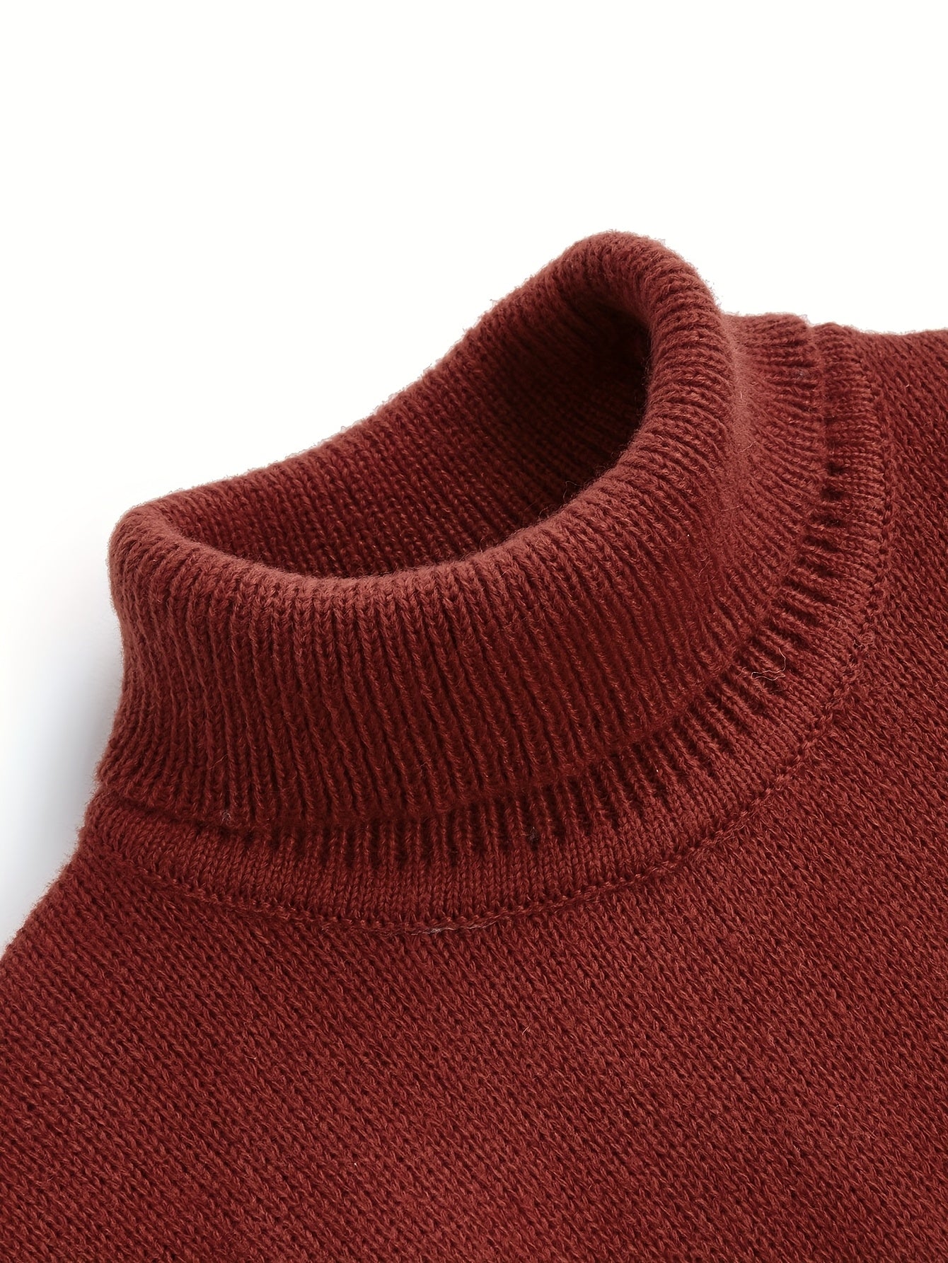 Men'S High-Neck Striped Knit Sweater, Stylish Color-Blocked Pullover for Spring And Autumn - ayq