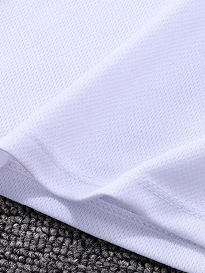 Boys' Casual Summer Set with Breathable Geometric T-Shirt & Pants