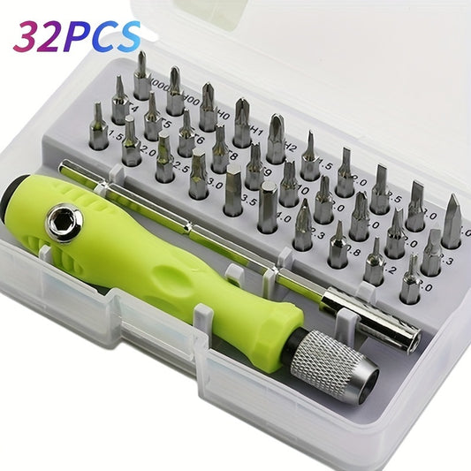 32-in-1 Precision Screwdriver Set -  Magnetic Phillips Flathead for  Repair, Furniture, Smartphones, Cameras, and  Tools