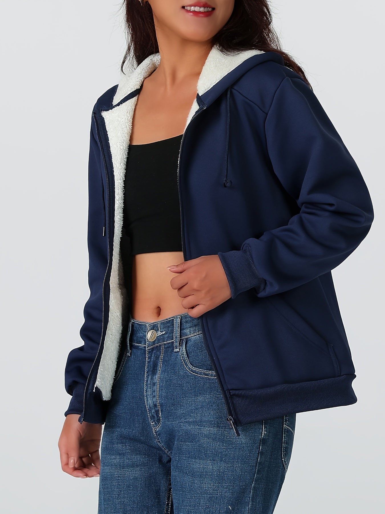 Women'S Heavyweight Winter Jacket - Thermal Insulated Cold Weather Coat with Full-Zip Closure, Large Front Pockets - Purple Outerwear for Everyday & Formal Events - Non-Stretchy Polyester Fabric - Easy-Care Ladies Outerwear,