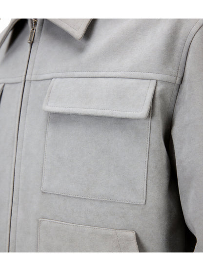 Men's Lapel Softshell Jacket Casual Spring/Fall Outerwear