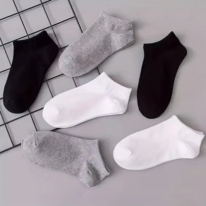 Men's 10-Pack Breathable Ankle Socks, Lightweight & Sweat-Resistant