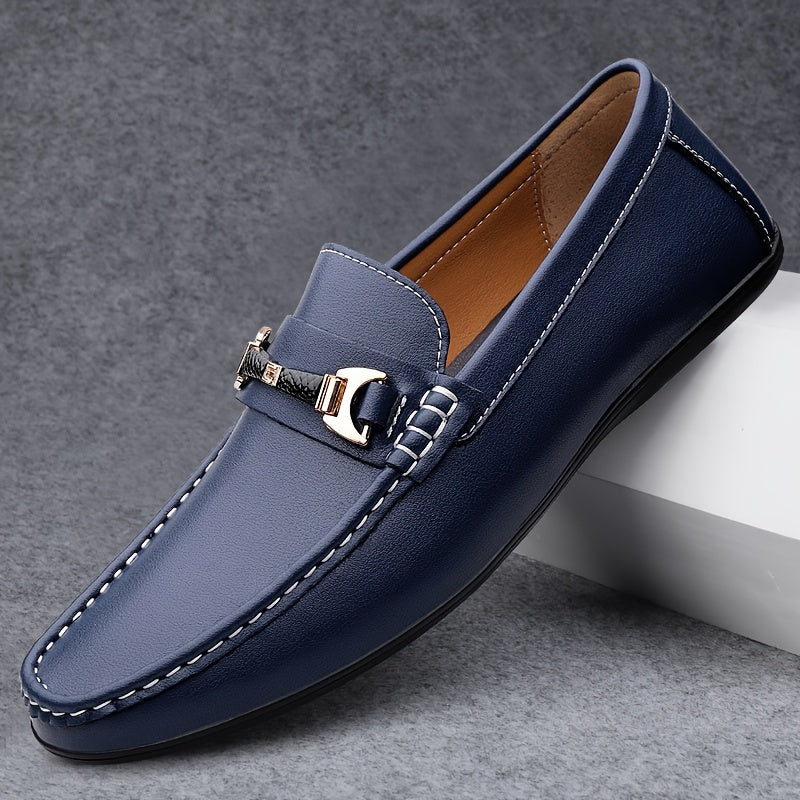 Men's Slip-On Loafers Leather Driving Shoes Business Casual