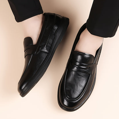 Men’s Business Casual Slip-On Shoes with Non-Slip Rubber Sole