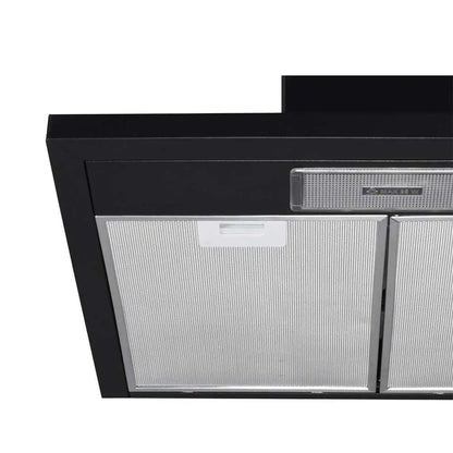KUMTEL DP6-S Black Mechanical Kitchen Extractor Fan