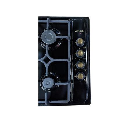 LUXELL Built-In Gas & Electric Cooktop Black Rustik